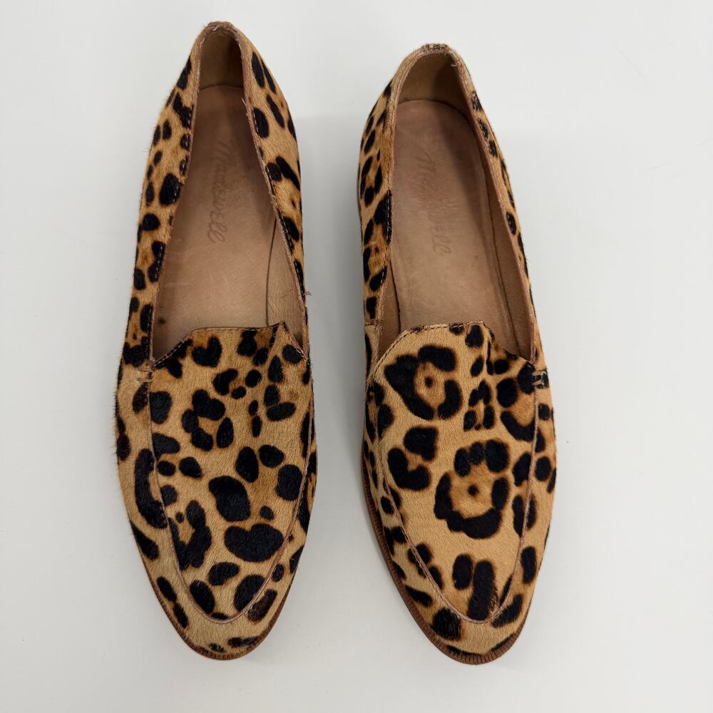 Madewell Frances Loafers Leopard Print Calf Hair Animal Print Womens 7.5 - Picture 12 of 13